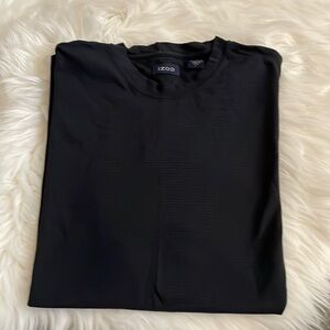 Izod Mens black business casual shirt